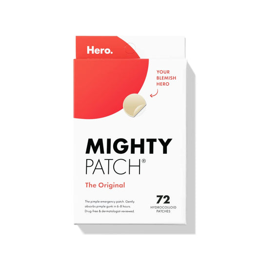 Mighty Patch™ Original Patch from  – the #1 Hydrocolloid Acne Pimple Patch for Shrinking Zits and Whiteheads in 1 Use; Nighttime Spot Stickers for Face and Skin (72 Count)