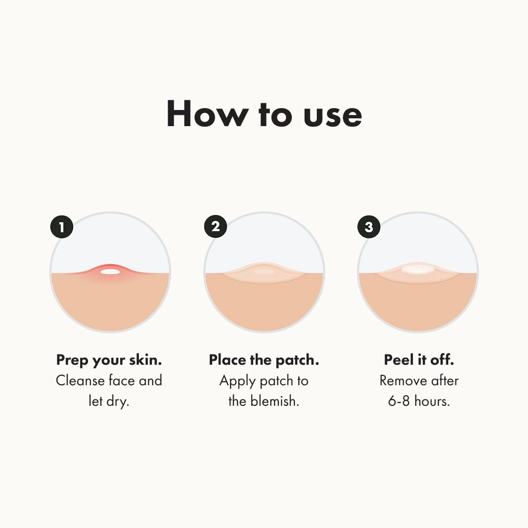 Mighty Patch™ Original Patch from  – the #1 Hydrocolloid Acne Pimple Patch for Shrinking Zits and Whiteheads in 1 Use; Nighttime Spot Stickers for Face and Skin (72 Count)